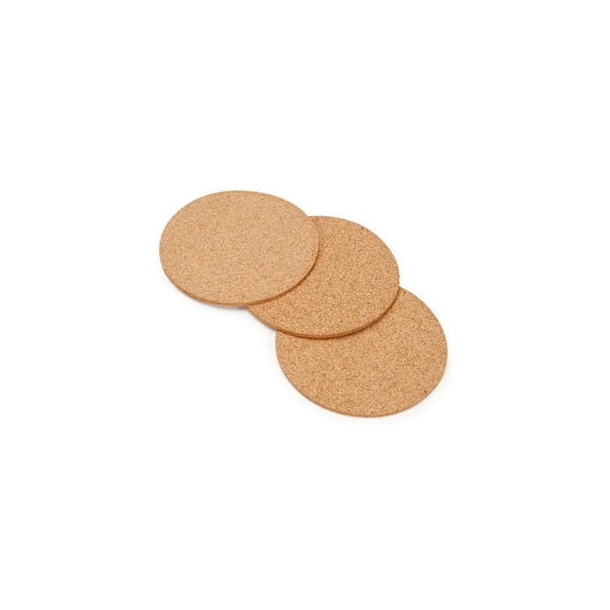 Round cork coasters 100mm - 6 stk. - Cork placemats and coasters - Experts  in cork products!