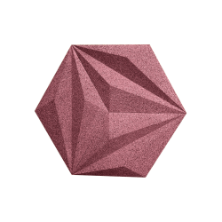 3D LINE ROSA - dekorative und exklusive Korkwand