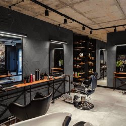 Unique and decorative BLACK (RAL 7021) cork wall tiles 3D STRIPE