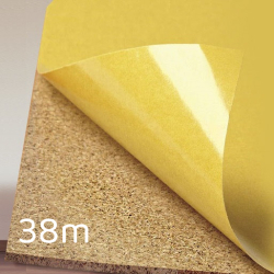 Zelfklevende kurk op rol 2mm x 1m x 38m