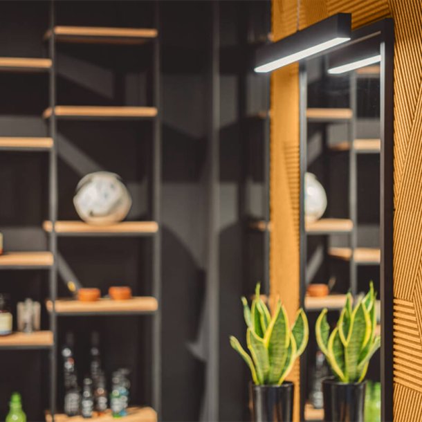 Decoratieve kurkwand GEEL 3D STRIPE