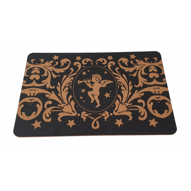 Kurken onderzetters ontbijt en diner 5x300x450mm - 4 stuks