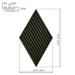 Dekoratiivne kork 3D seinapaneelid TUMEROHELINE STRIPE