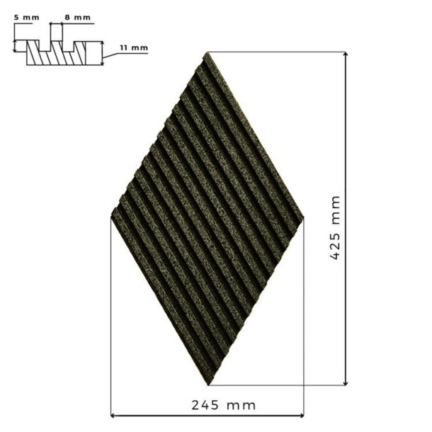 Dekoratiivne kork 3D seinapaneelid TUMEROHELINE STRIPE