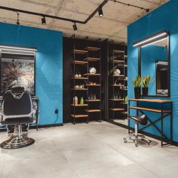 Liege mural TURQUOISE 3D STRIPE