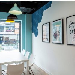 Liege mural TURQUOISE 3D STRIPE