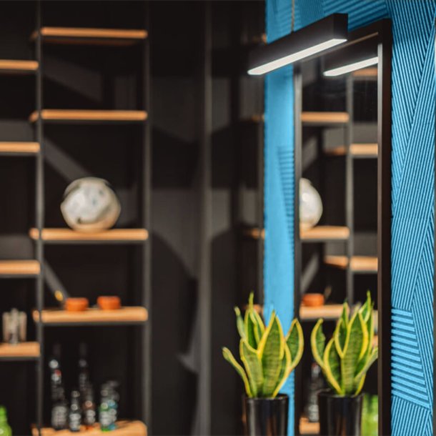 Liege mural TURQUOISE 3D STRIPE