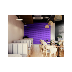 Pluta decorativa VIOLET 3D HONEYCOMB