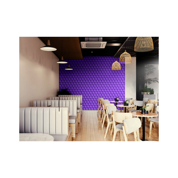 Pluta decorativa VIOLET 3D HONEYCOMB