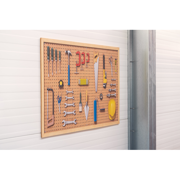 Workshop tool board 90  60 cm: Self-adhesive corkboard organiser