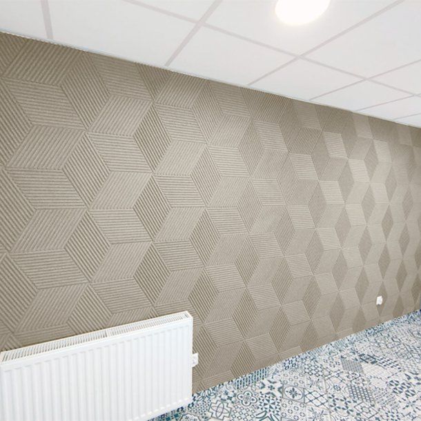 3D STRIPE WEISS - exklusiver und dekorativer Wandkork (in Anlehnung an RAL 9001)