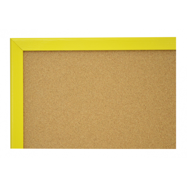 Kurk prikbord 60x90 cm in een RODE houten lijst