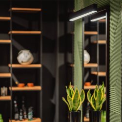 Unique and decorative GREEN cork wall tiles 3D STRIPE