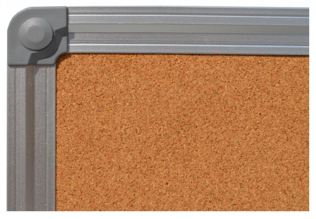 Bacheche in sughero con cornice in alluminio