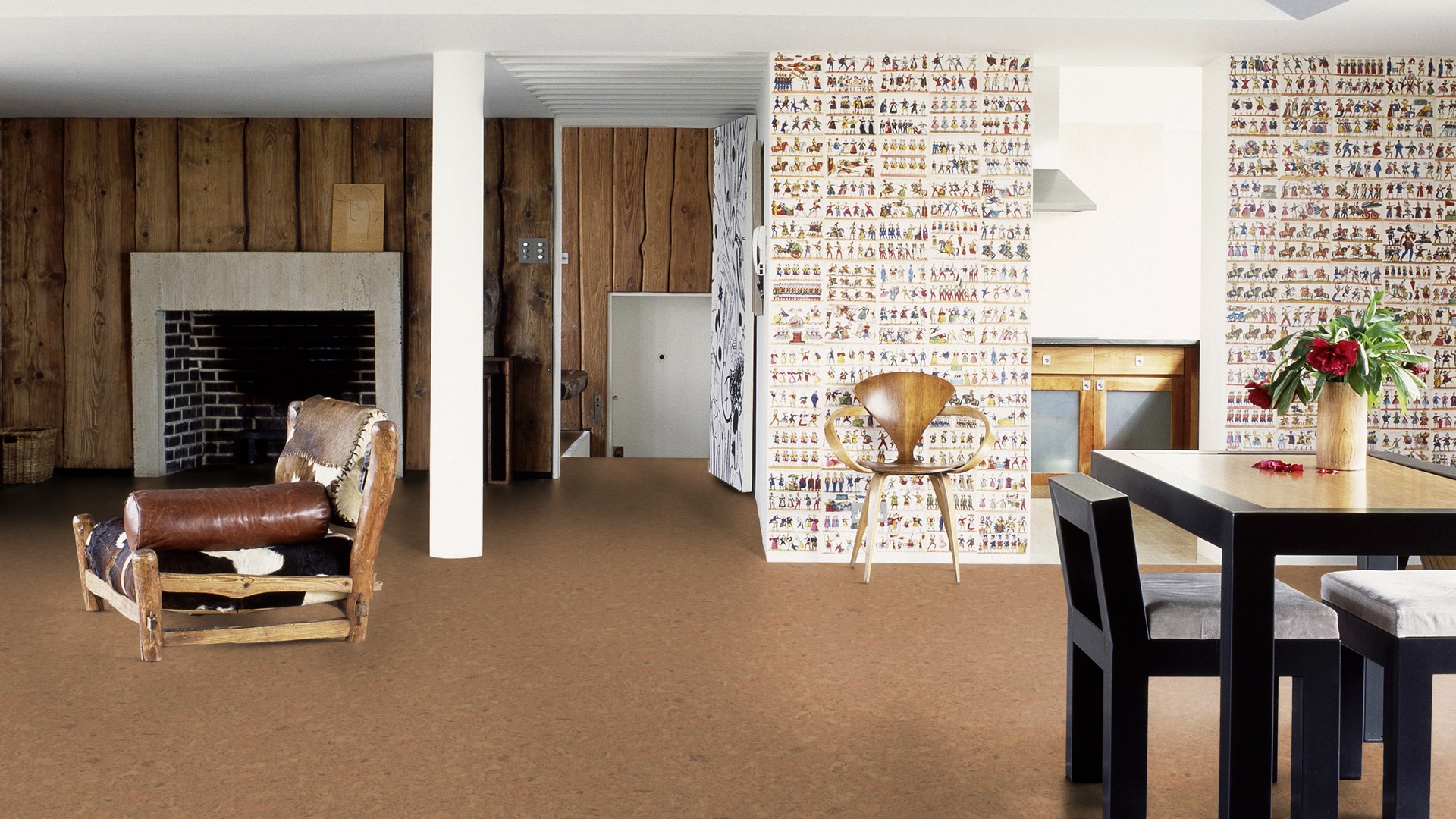 Flooring underlay cork roll 8mm x 1m x 10m for all floor types