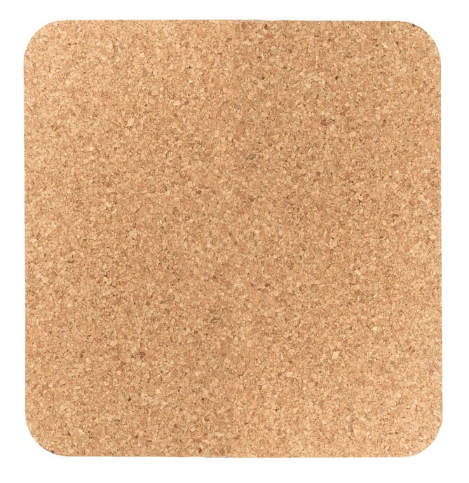 Square cork coasters 100x100mm - 6 stk. - Cork placemats and coasters -  Experts in cork products!