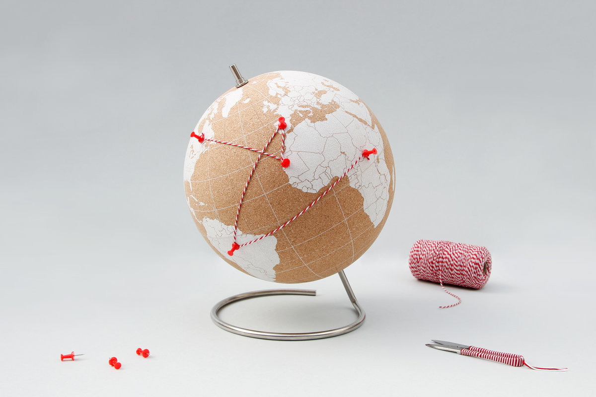 Mini Globe en Liège Gadget Écologique - Globe Terrestre